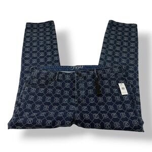 PRPS Demon Slim Straight Monogram Jeans Indigo Blue Mens‎ Size 44 E107P213P NEW